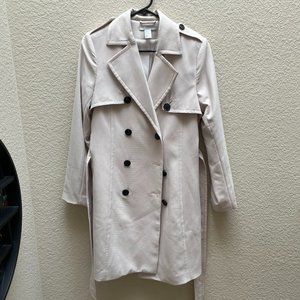 H&M Double-Breasted Beige Trench Coat